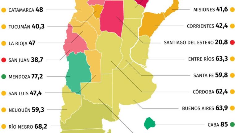 Mendoza supera los 70 puntos en una escala de 100 tras analizar 58 variables de transparencia. Foto: Gentileza Ruido y Poder Ciudadano