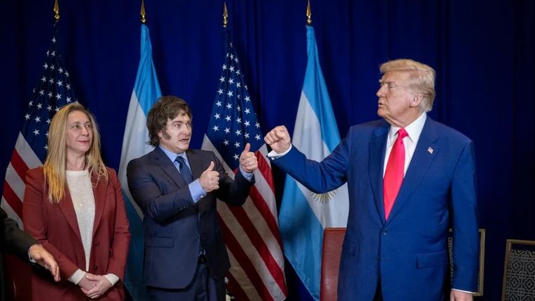 Javier Milei junto a Donald Trump. Javier Milei junto a Donald Trump.
