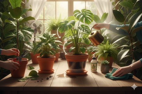 Las plantas estarán radiantes. Fuente: IA Gemini.