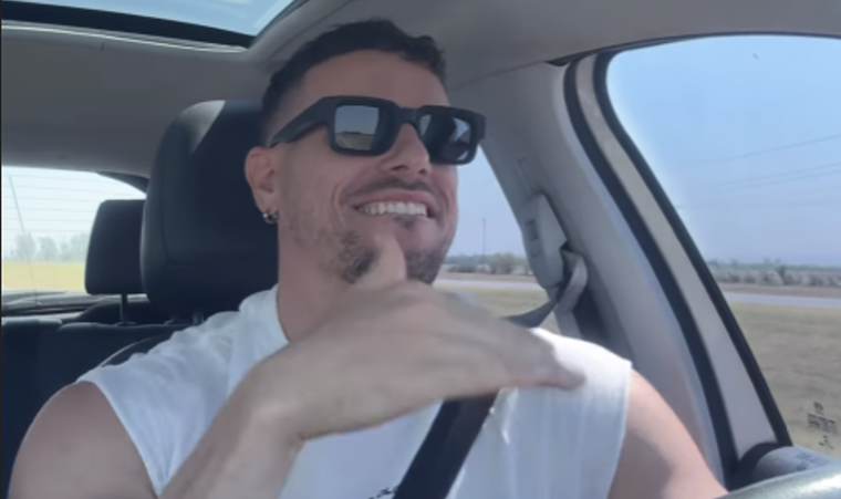 El influencer se encontraba en Córdoba y grabó un video Foto: @brendandelmundo