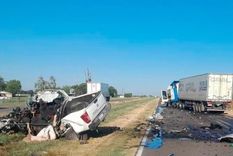 Así quedó la camioneta.