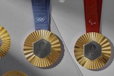 Las primeras entregas de las famosas medallas hechas con material de la Torre Eiffel serán a partir de este sábado. Foto: Olympics.com Las primeras entregas de las famosas medallas hechas con material de la Torre Eiffel serán a partir de este sábado. Foto: Olympics.com