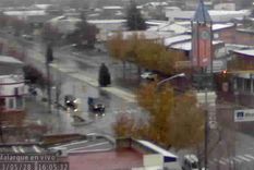 la lluvia y la nieve llegaron a mendoza: malargüe, en vivo