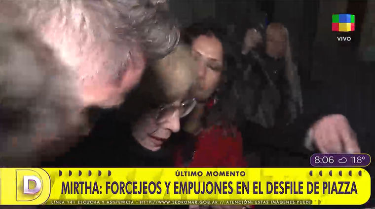 Tensión durante la entrevista de Mirtha Legrand. Tensión durante la entrevista de Mirtha Legrand.