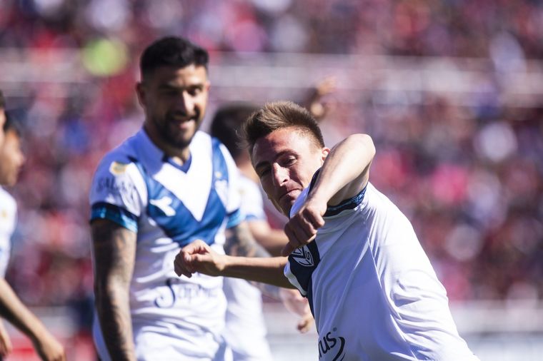 Romero, el autor del único gol en el Nuevo Gasómetro. Foto: @Velez