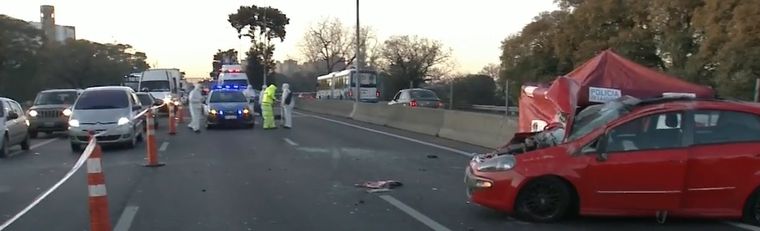 El acompañante resultó herido