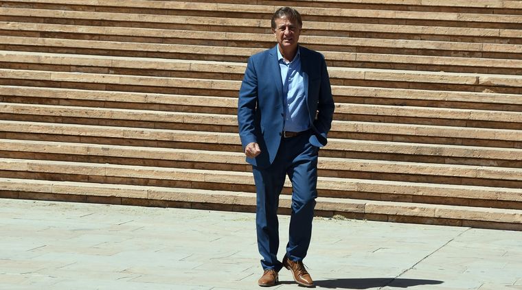 El gobernador Rodolfo Suárez habló con MDZ luego de votar Foto: ALF PONCE MERCADO / MDZ