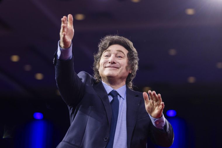Javier Milei también coincidirá con el presidente de JP Morgan. Foto: EFE