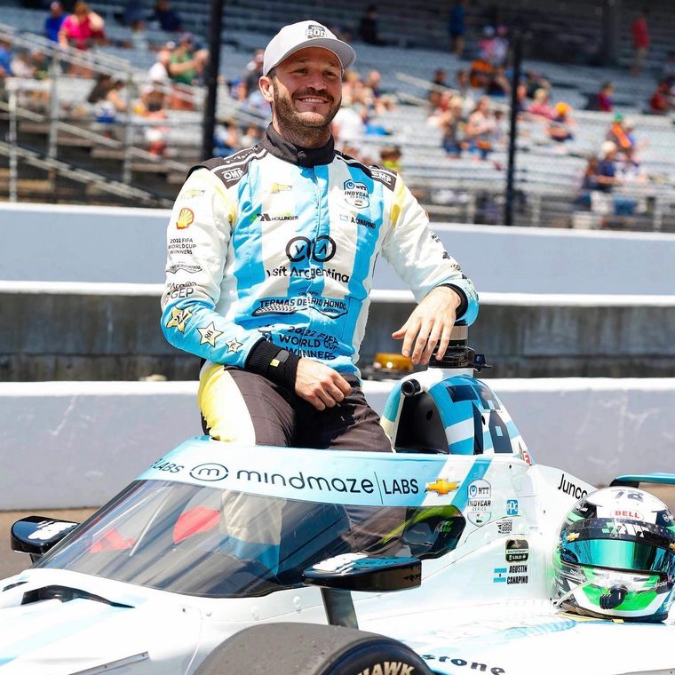 Canapino cumple el sueño de correr las 500 Millas. Foto: @juncoshollinger