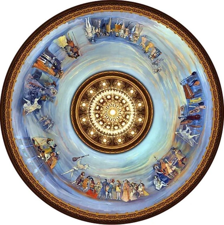 La cúpula del Teatro Colón.
