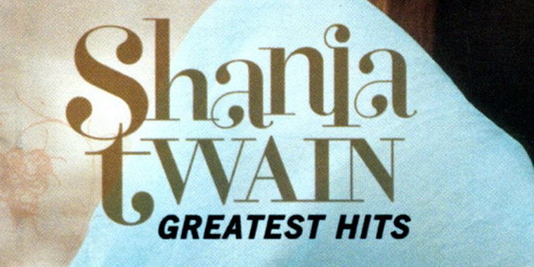 La tapa del disco de grandes éxitos de Shania Twain. Foto: sony