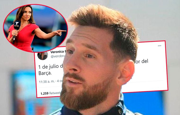 La periodista Verónica Brunati, muy cercana al entorno de Messi, lanzó un explosivo tuit sobre el futuro de Leo.