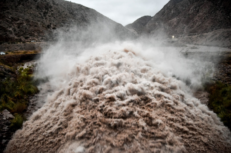 La cantidad de agua del Dique Potrerillos superó la media histórica. Foto: Gobierno