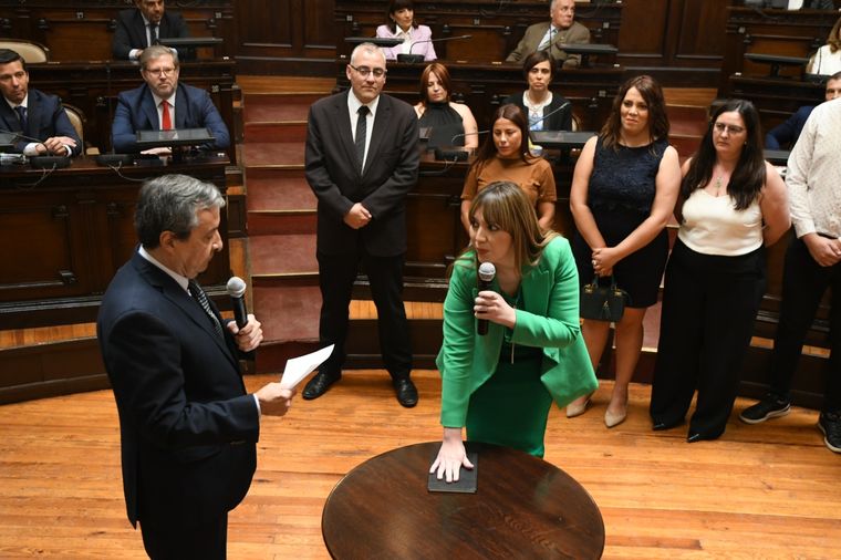 Janina Ortiz pudo jurar como diputada, pero sus fueros están en riesgo. Foto: ALF PONCE MERCADO / MDZ