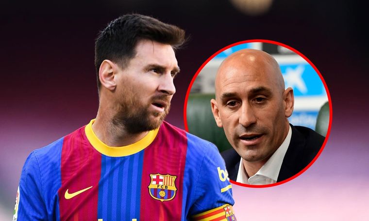 Luis Rubiales habló de la vuelta de Lionel Messi a La Liga.