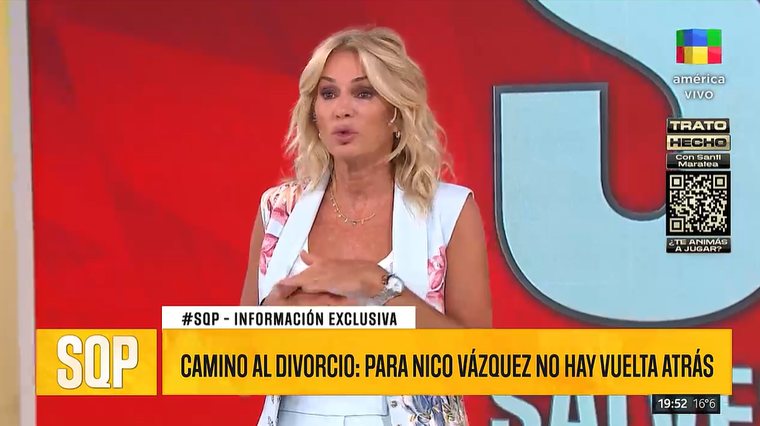 Se terminó la historia romántica. Foto: captura de video/ América TV. Se terminó la historia romántica. Foto: captura de video/ América TV.