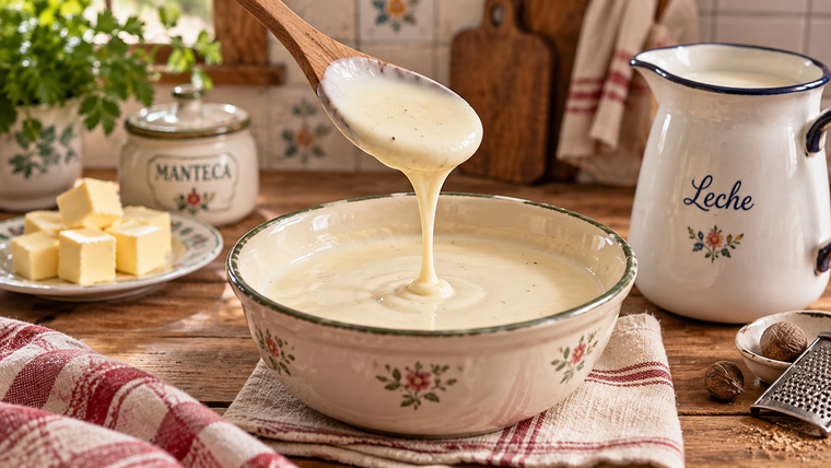 El secreto de una buena bechamel y la diferencia con la salsa blanca