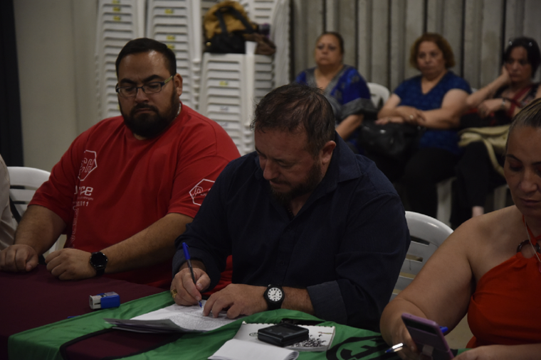 Roberto Macho de ATE Foto: Prensa Gobierno de Mendoza