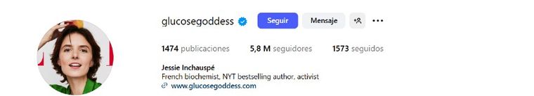 Jessie es una experta en glucosa con más de 5 millones de seguidores en Instagram. Jessie es una experta en glucosa con más de 5 millones de seguidores en Instagram. 