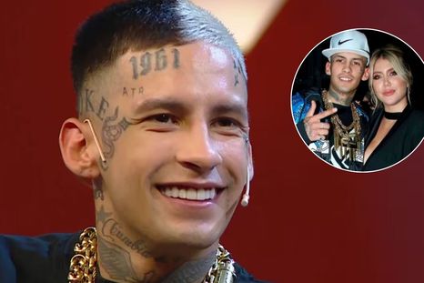 Cómo L-Gante recuerda a Wanda Nara. / Captura TV Cómo L-Gante recuerda a Wanda Nara. / Captura TV