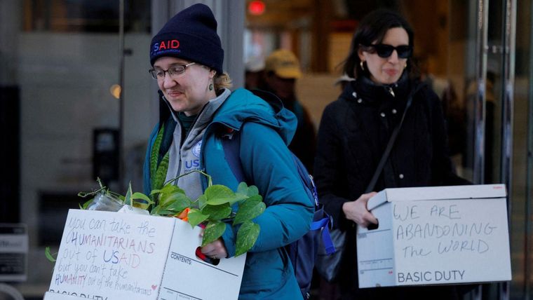 Unos 10.000 empleados trabajaban para USAID, la mayoría en el extranjero.