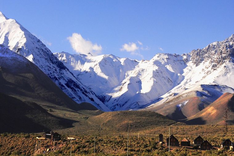 A pocos kilómetros de Las Leñas se encuentra un pintoresco pueblo de montaña Foto: turismo Malargüe