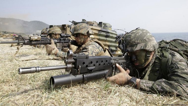 Corea del Sur tiene un ejército muy poderoso y a Estados Unidos como aliado. Foto: Dpa. Corea del Sur tiene un ejército muy poderoso y a Estados Unidos como aliado. Foto: Dpa.