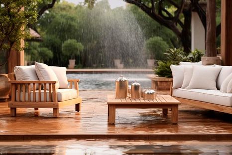 Créditos: No More Soggy Cushions! Explore the Benefits of Water-Resistant Patio – F&J Outdoors Créditos: No More Soggy Cushions! Explore the Benefits of Water-Resistant Patio – F&J Outdoors