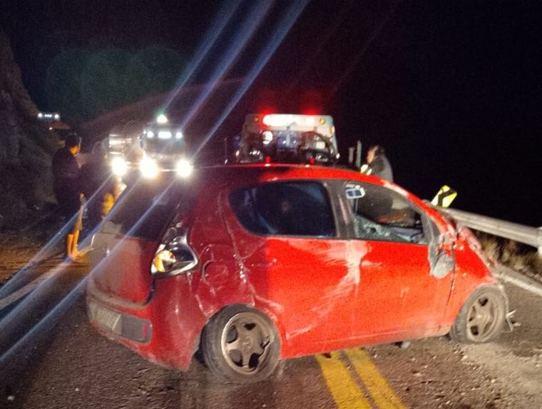 Así quedó el vehículo