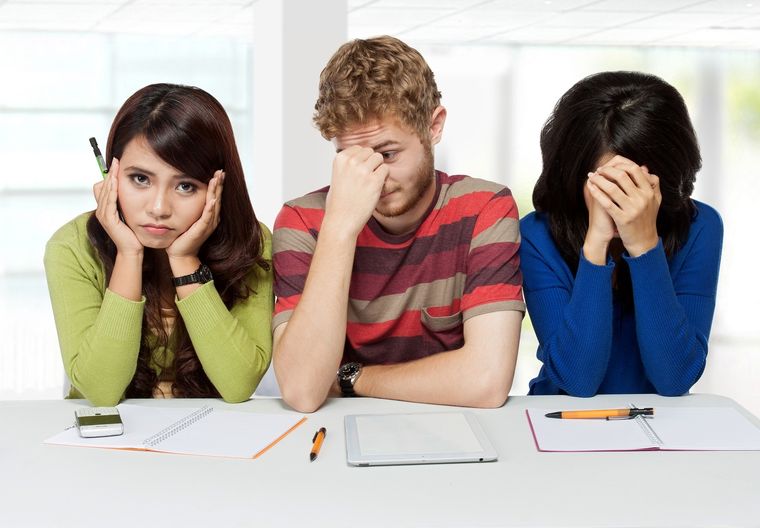 examen La tensión de rendir sin estudiar. Foto: Fuente: Shutterstock