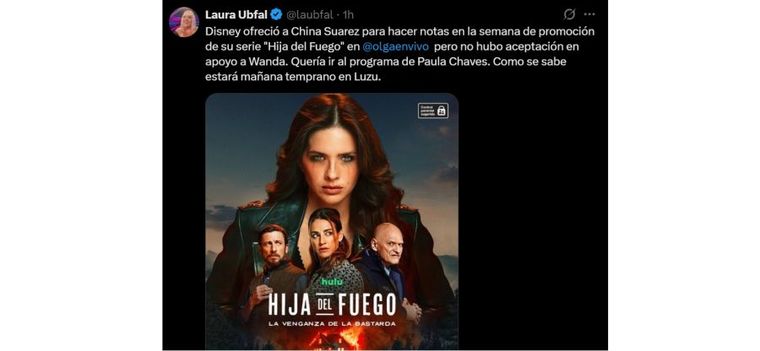 Las palabras de Ufbal sobre el escándalo de OLGA con la China Suárez. Las palabras de Ufbal sobre el escándalo de OLGA con la China Suárez.