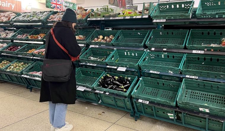 Reino Unido vive los faltantes de verduras. Foto: DExpress.
