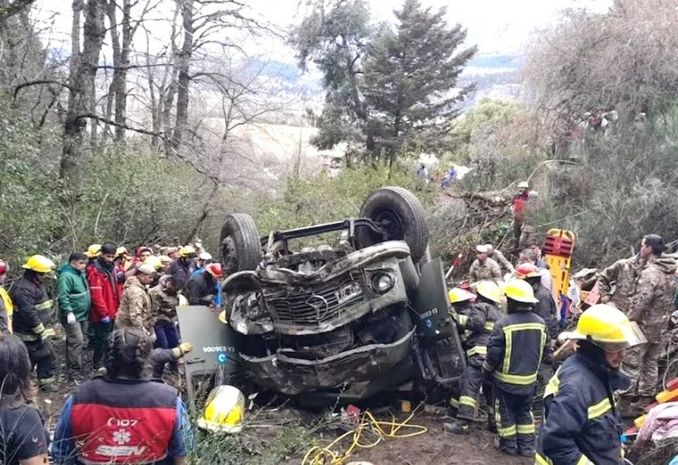 Vuelco en San Martín de los Andes Foto: Foto: NA