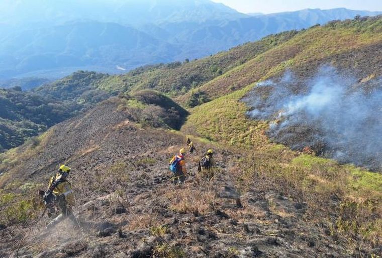A lo largo del año, se registraron incendios en áreas protegidas de la Patagonia, Córdoba, Tucumán y Mendoza Foto: Comunicación Tucumán