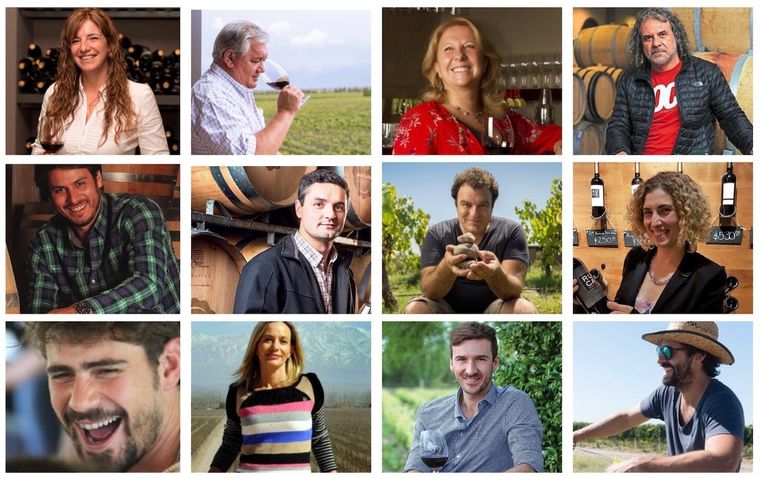 Algunos de los hacedores de vinos que homenajean al Malbec hoy en MDZ.