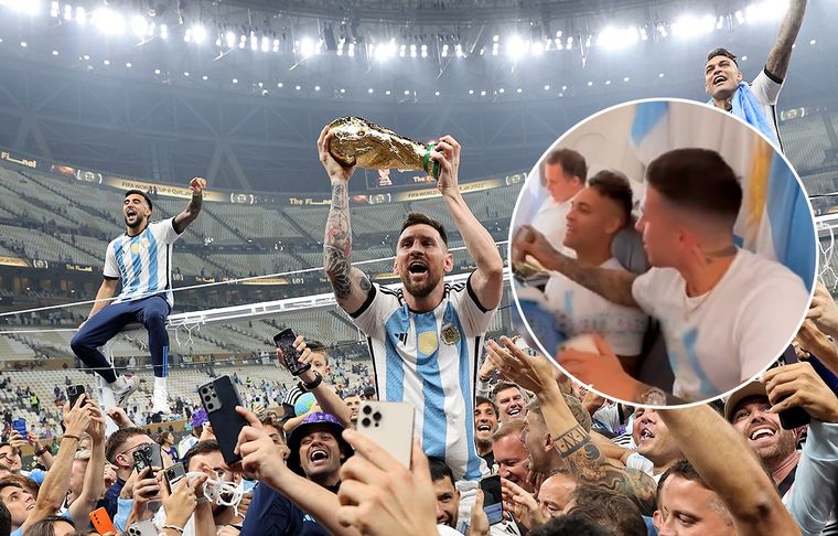 Selección argentina La nueva letra de la canción del Mundial, cantada por los jugadores.