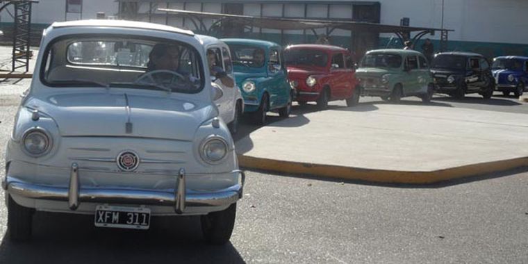 Fiat 600 de todo el país y el extranjero se reúnen en Mendoza.