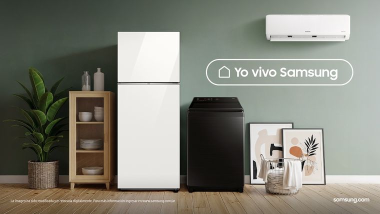 La línea Bespoke de Samsung adapta el diseño de las heladeras. La línea Bespoke de Samsung adapta el diseño de las heladeras.