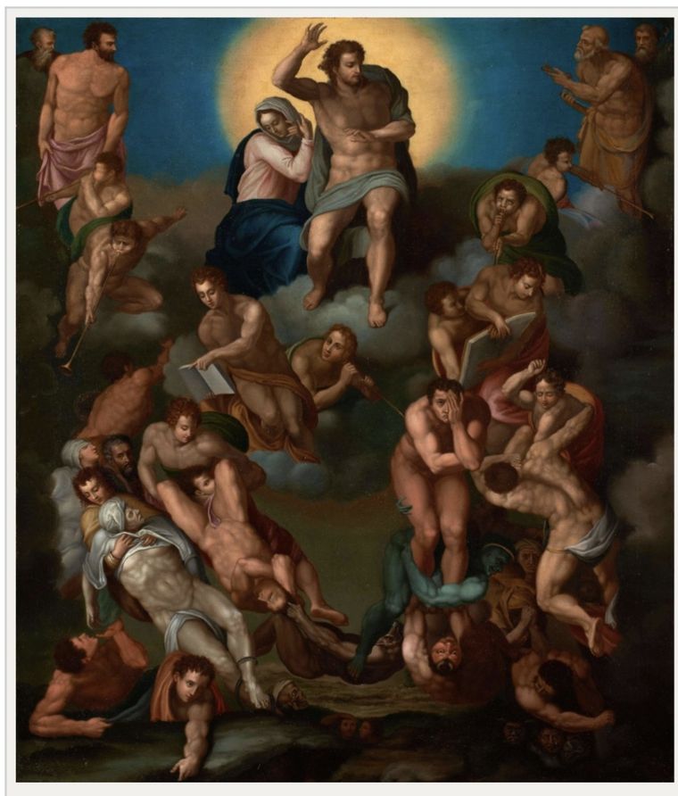 “El Juicio Universal”, el óleo ahora presentado Foto: Gentileza
