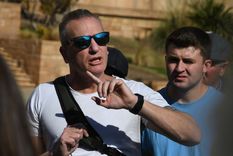 Capella también expresó su apoyo a los trabajadores involucrados en la Lucha Antigranizo. Foto: Rodrigo DAngelo / MDZ