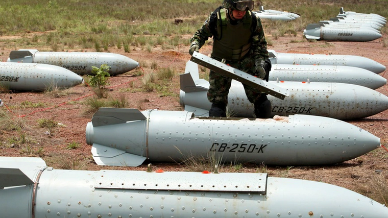 Las bombas de racimo están prohibidas (imagen meramente ilustrativa). Foto: Reuters