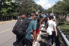 Caravana de migrantes desde Tapachula Foto: CORTESÍA