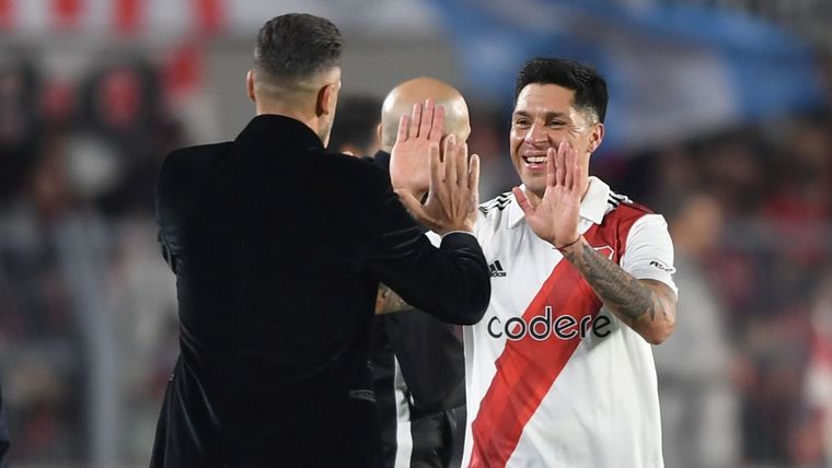 Demichelis cantó para que Enzo siga en River. Foto: Télam