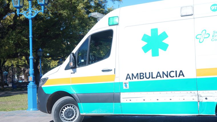 Una ambulancia trasladó al niño hasta el Hospital Notti&nbsp;