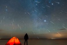 Habrá muchas decenas de meteoros observables. Foto: Meteored.