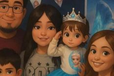 Le pidió a ChatGPT que le hiciera una foto familiar al estilo Studio Ghibli y el resultado generó un debate en las redes sociales. ¿Error digital o señal del más allá? Foto: Gentileza