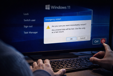 Windows 11 esconde un reinicio de emergencia pensado para bloqueos graves y fallas del sistema.