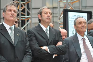 MDZol | Raúl Flamarique, presidente del directorio de Los Andes, junto al vicepresidente Julio Cobos y el presidente del Grupo Clarín, Héctor Magnetto. Foto: Gerardo Gómez / MDZ