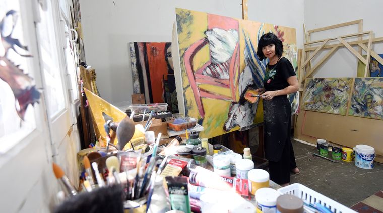 La artista Cecilia Carreras. La artista Cecilia Carreras.