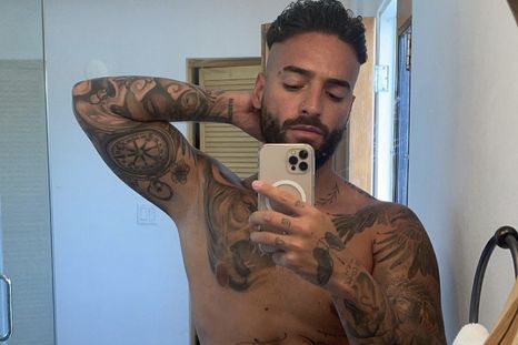 Maluma, recién levantado. Foto: Instagram.